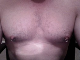 d’s chest w/piercings