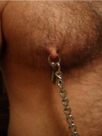 nipple, chain, lock