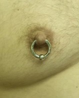 my nipple piercing