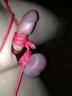 tie up cock and balls nice and tight