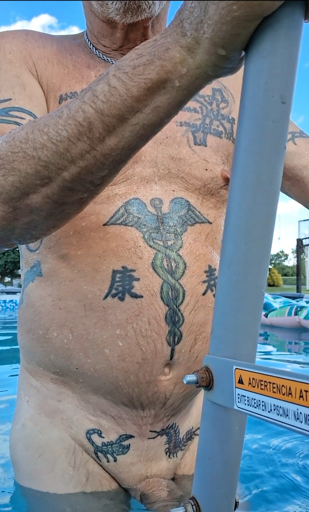 The pool is open